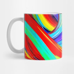 Colorful Rainbow Swirls 1108 Mug